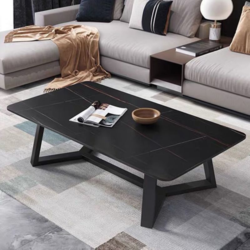 Slate Coffee Table Minimalist Rectangle Coffee Table for Living Room