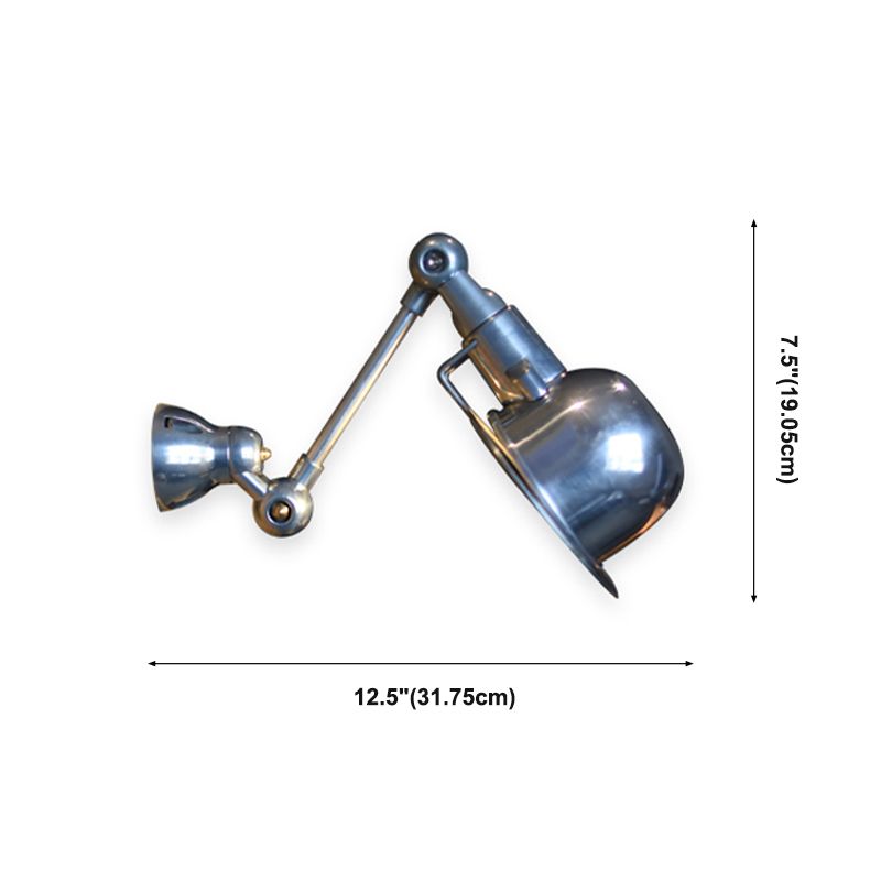 Lámpara de pared de aluminio industrial de lámpara de azúcar de brazo oscilante para restaurante