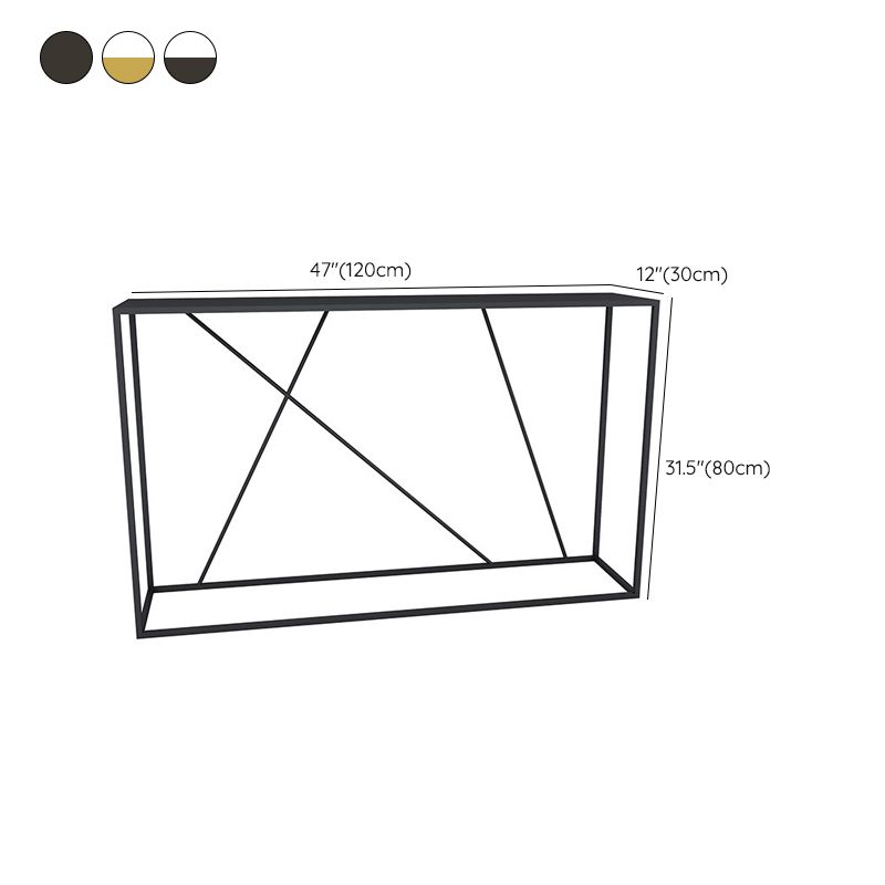 31.5" Tall Modern Console Table Frame Base Accent Table for Hall