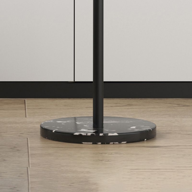 Creative Metal Clothes Hanger Round Marble Bottom Coat Rack for Bedroom