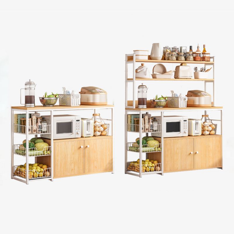 Modern Engineered Wood Buffet/Console Open Storage Buffet Stand for Kitchen