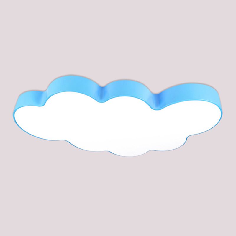 Cloud-shaped Flush Mount Light Fixture Modern Acrylic Flush Light