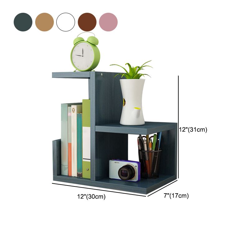 Contemporary Style Engineer Wood Bookshelf Open Back Bookcase for Home Office