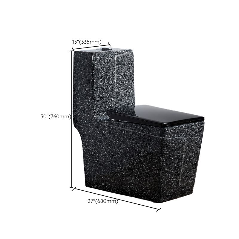 Traditional Flush Toilet Floor Mounted Siphon Jet Toilet Porcelain Bowl