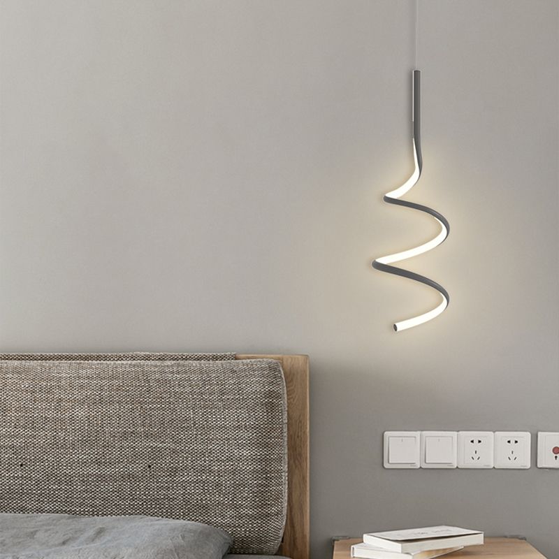 Zeitgenössischer Stil linearer Form Pendelleuchte Leuchte Metall 1 Lichthängerlampe