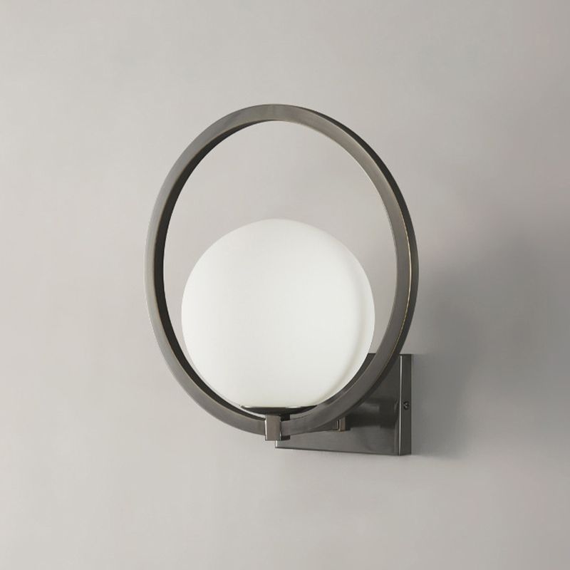 Industrial Wall Light Simple Glass Shade Wall Light Sconce for Living Room