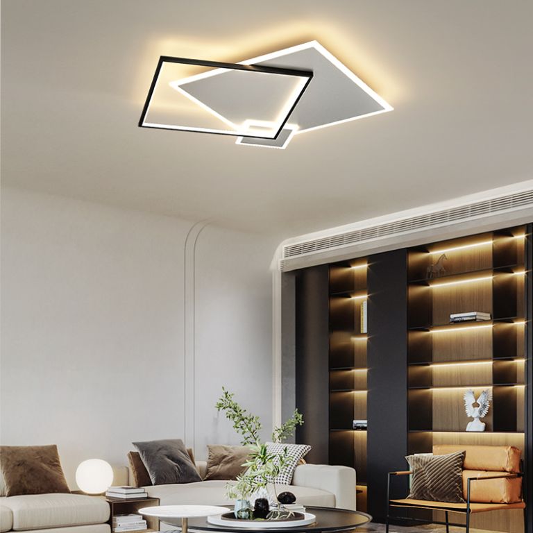 Luz montada en el techo geométrica del montaje empotrado del metal LED del minimalismo para el dormitorio