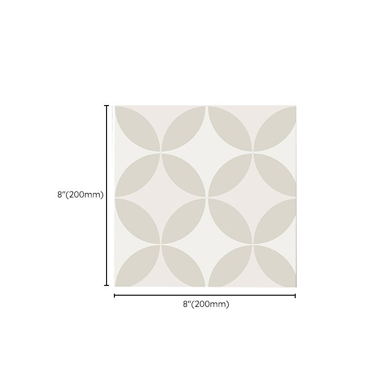 Square Interior Vinyl Flooring Peel and Stick Coin Hole Print Waterproof Vinyl Flooring