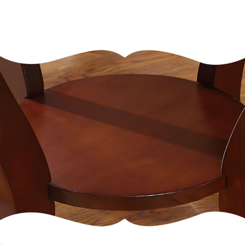 Traditional Table Solid Wood 4 Legs Living Room Side End Table