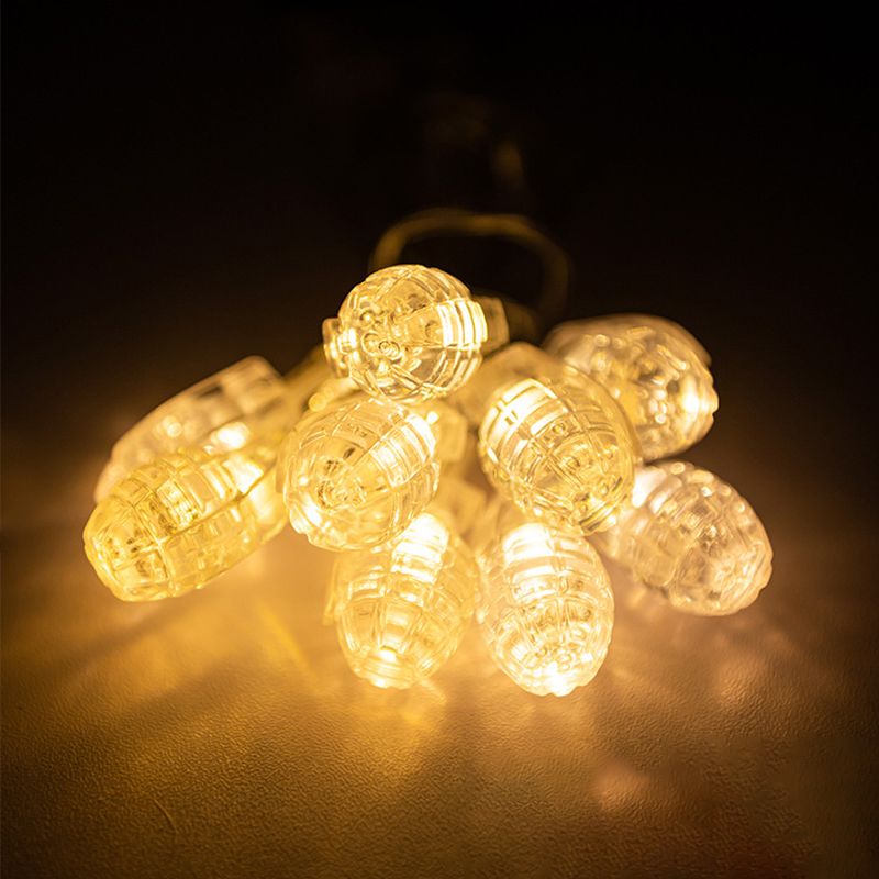 Plastic Geometric Shaped String Light Set Modern LED Festive Light for Indoor
