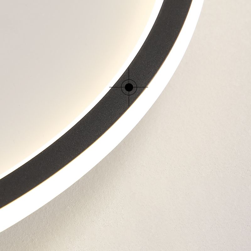 Round LED Ceiling Light Modern Ceiling Mount Lamp with Silica Gel Shade for Bedroom