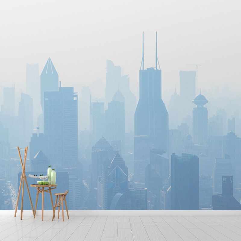 Decorative Wall Mural Wallpaper Urban Scenery Sitting Room Wall Mural