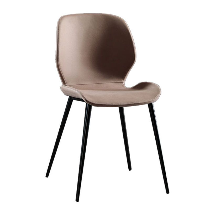 Moderne stijl keuken metalen eetstoelen wingback dineren armloze zijstoelen