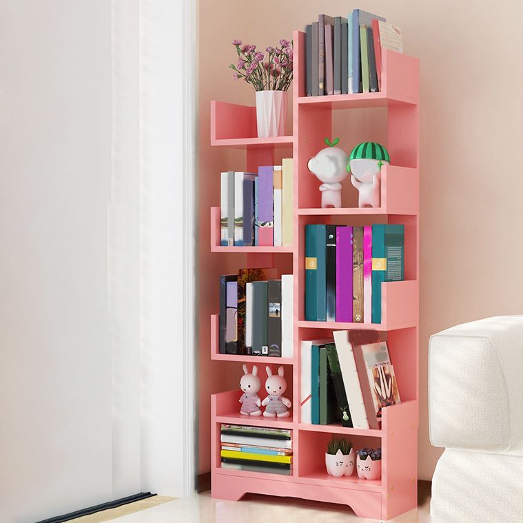 Contemporary Open Back Bookshelf Freestanding Standard Bookcase
