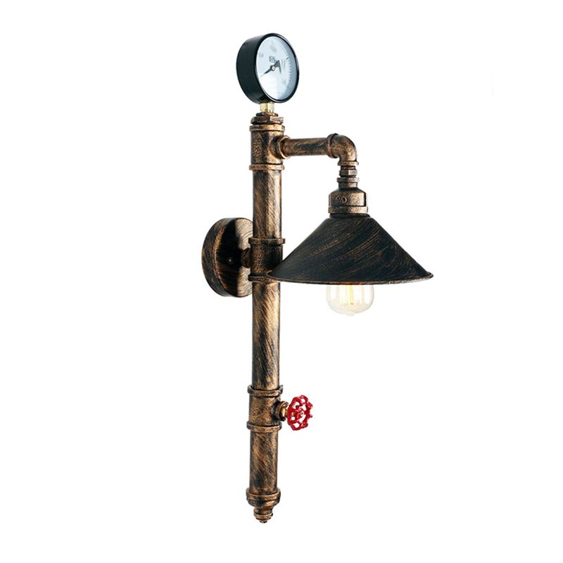 Industrial Wall Light Metallic Wall Light Sconce for Living Room