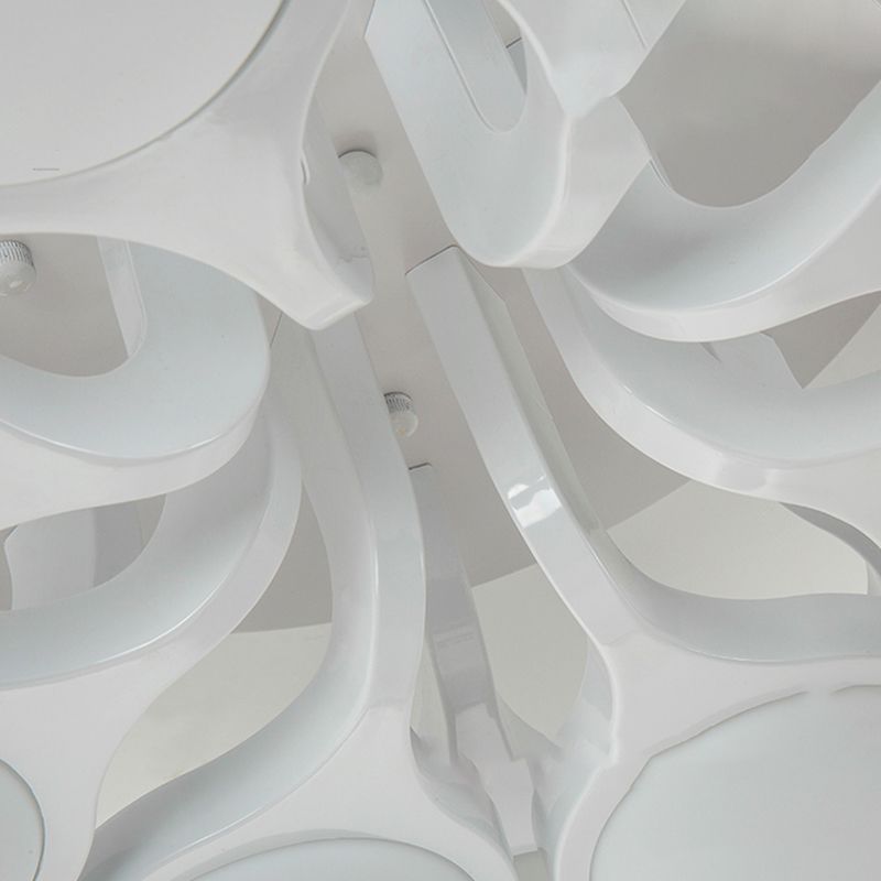 Minimalismo moderno Sputnik lámpara de techo acrílico sombra montaje empotrado luz para sala de estar