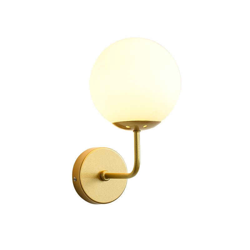 Modern Style Orb Wall Light Sconces Glass 1 Light Wall Lighting Ideas