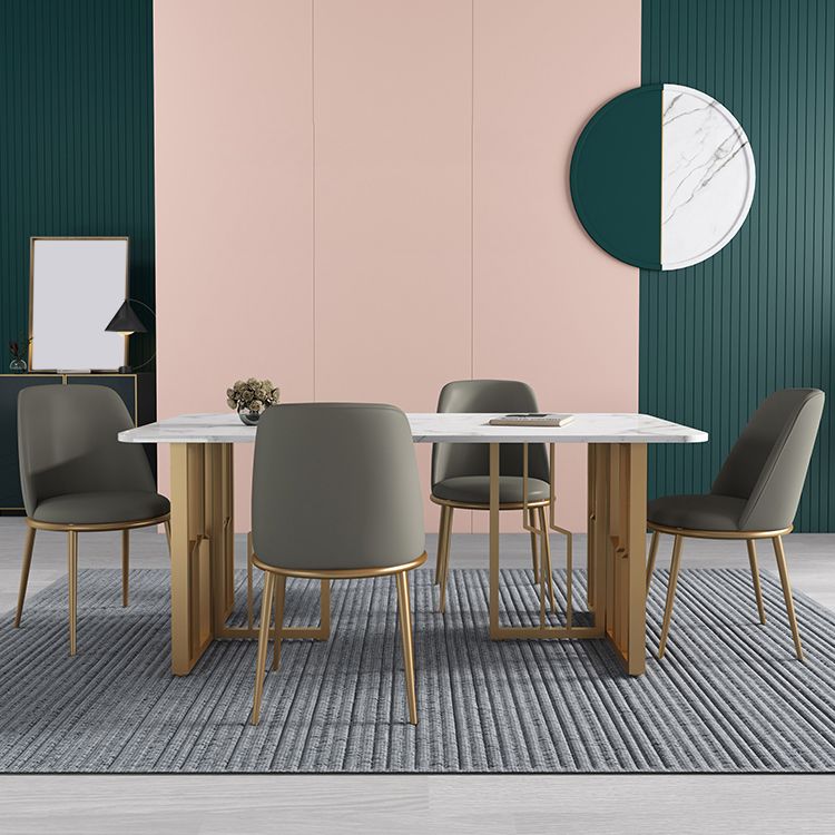 Glam 1/4/5/7 Pieces Dining Set Rectangular Standard-Height Dining Set