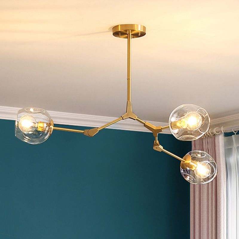 Ceiling Pendant Transparent Glass Lighting Foyer Light Bedroom Light