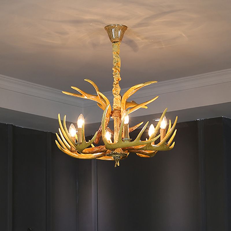 Lustre de corne fausse lustre
