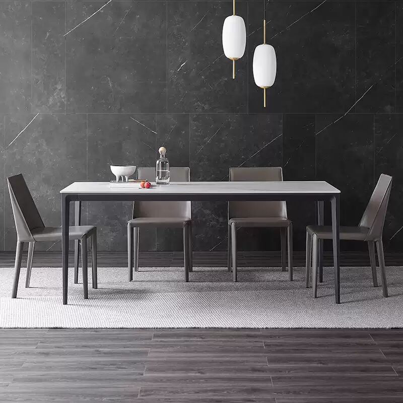 Contemporary 1/4/5 Pieces Dining Set Metal Dining Table Set for Home Use