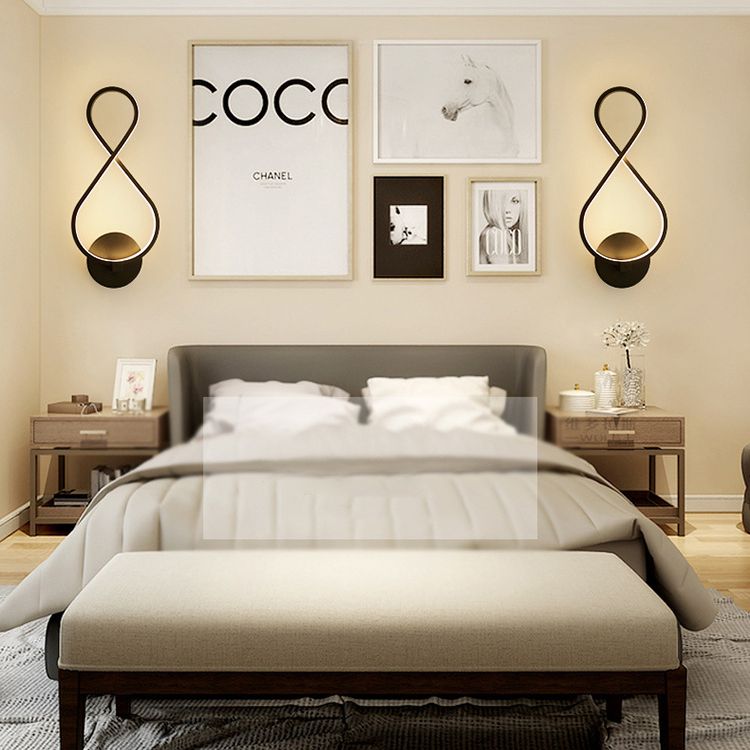 Modern Creative LED Wall Lamp Aluminium Linear Wall Sconce with Acrylic Shade