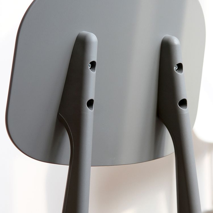 Contemporary Open Back Chair Plastic Dining Side Chair for Home