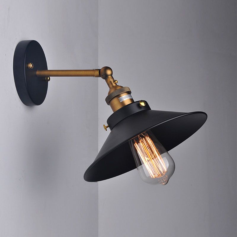 American Industry Style Wall Mount Lamp Fixture Adjustable Wall Sconce Light Fixture