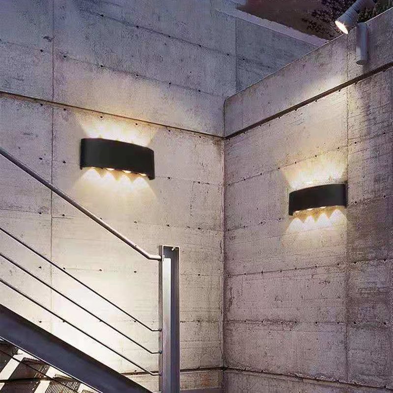 Moderne Wandmontage Leichte einfache LED -Wandleuchtenlampenvorrichtung für Innen im Freien im Freien