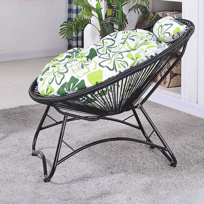 Iron Base Rocking Chair Lounge Simple Plastic Material Chair for Living Room