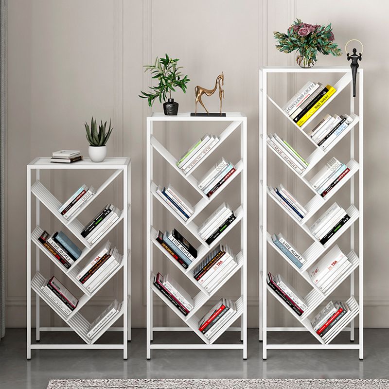9" Wide Glam Shelf Bookcase Open Shelves Included Metal Bookcase