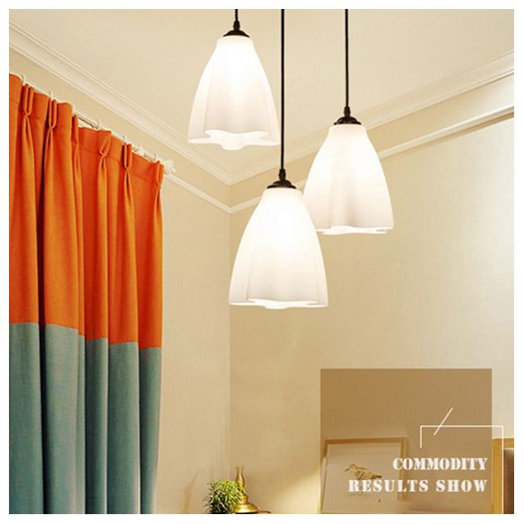 Glaswellplätze anheize Beleuchtung moderne 3 Kopfhängelampe für Esszimmer