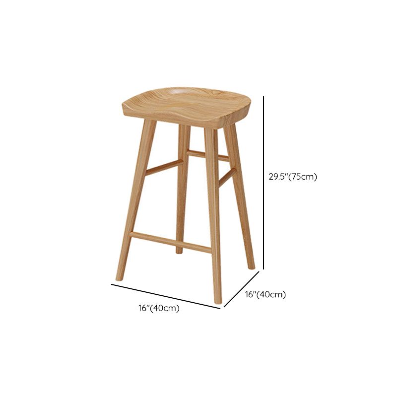 Contemporary Style 1/2/5/9 Pieces Bar Table Set Rectangle Wood Bar Table with Wood Stools