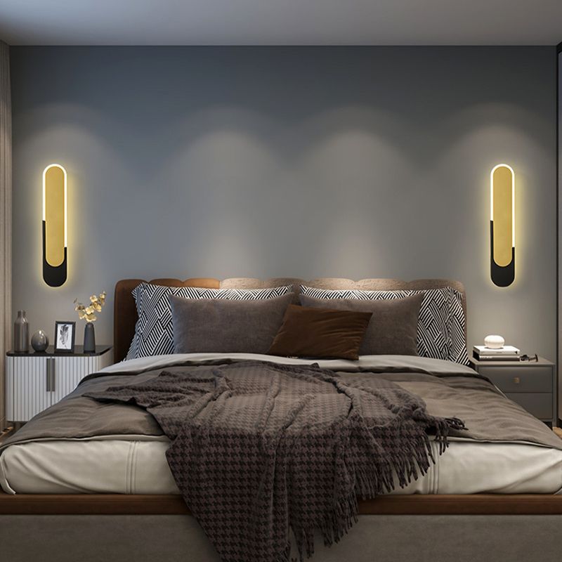 1 Light Geometric Wall Sconce Lights Modern Metal Wall Mounted Light Fixture