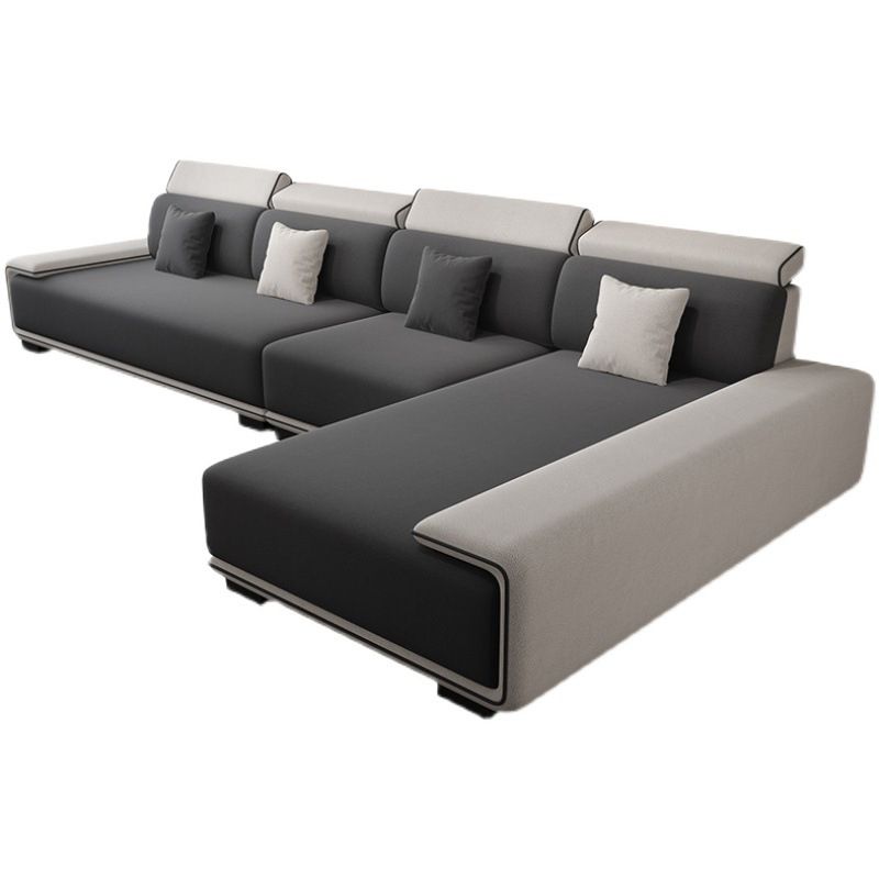 Faux Leather 4-seater Bench Seating Recessed Arm Modular Settee Furniture