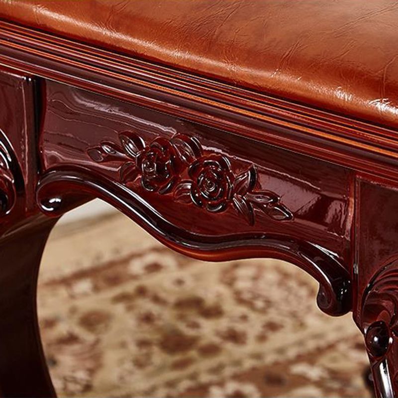 Mid-Century Modern PU Leather Ottoman Plain Rectangle Mildew Resistant Target Pouf