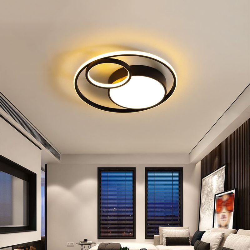 Metaal 3 ringen inbouwarmatuur moderne stijl 3 koppen led-inbouwlamp