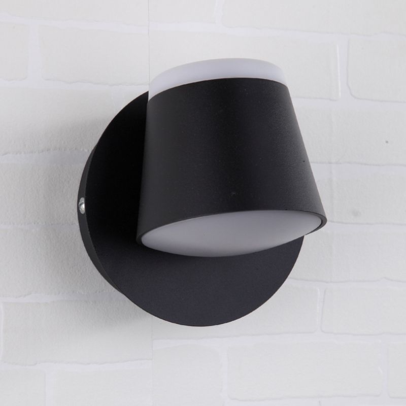 Modern Minimalist Style Half Cylinder Wall Light Sconces Acrylic Wall Lighting for Living Room
