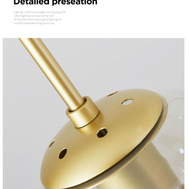 Globe Hanging Light Fixtures Modern Simplicity Glass Ceiling Pendant for Living Room