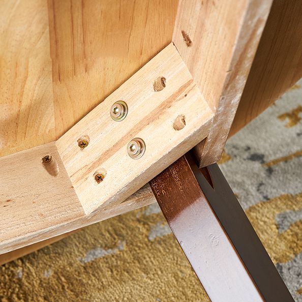 Modern Style Solid Wood Dining Room Set with Round Table Home Dining Table Furniture