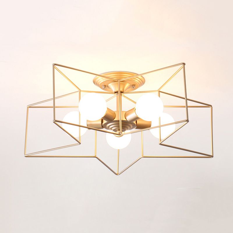 Modern Flush Mount Ceiling Fixture 5 Light Flush Ceiling Lights for Bedroom