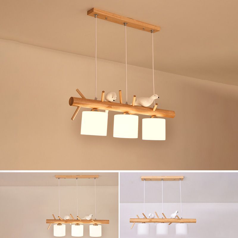 Lampada lampadina a globo Illuminazione a sospensione moderna in vetro bianco per il ristorante