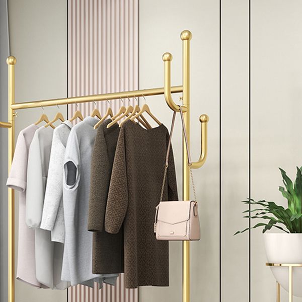 Industrial Style Coat Rack Metal Free Standing Hooks Design Coat Rack on Wheels