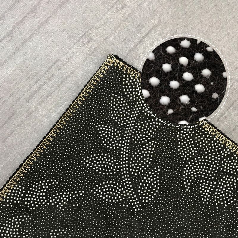 Alfombra de poliéster de poliéster blanca alfombra de patrón abstracto alfombra de respaldo sin deslizamiento para sala de estar