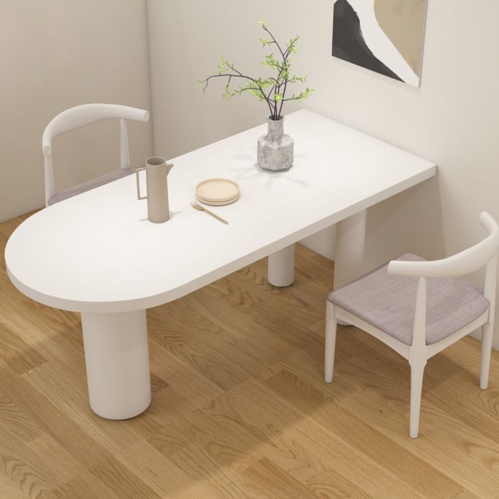 Solid Wood Contemporary Freeform Table Pine Wood Top Indoor Table for Dining Room
