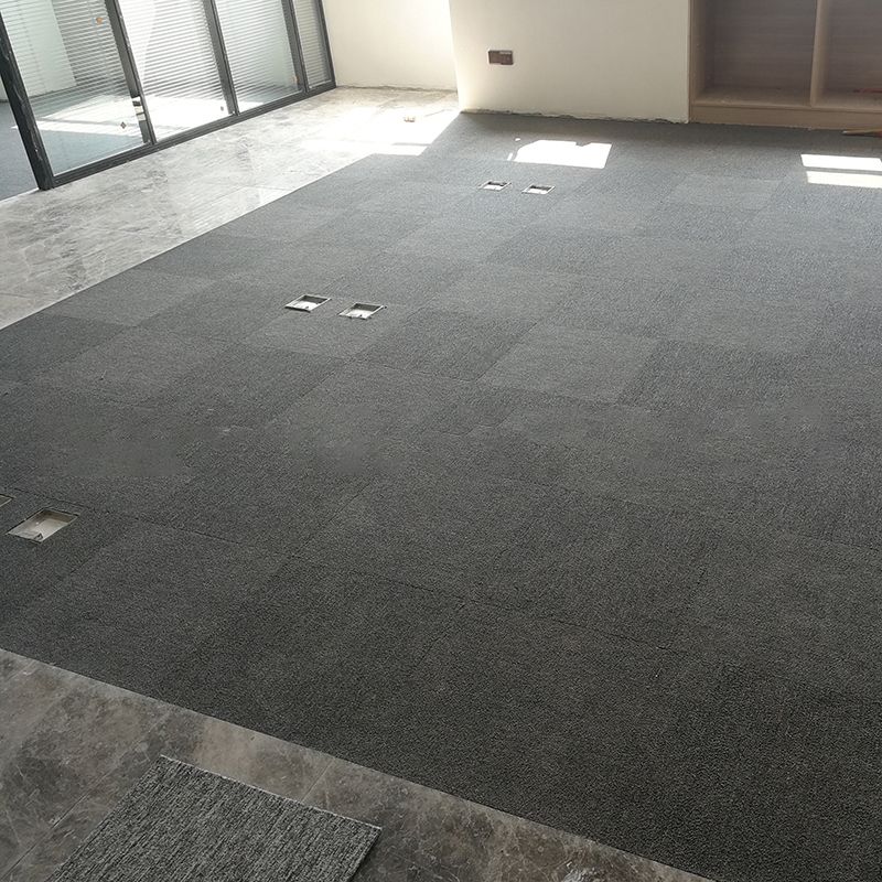 Office Loose Lay Carpet Tiles Dark Color Non-Skid Level Loop Carpet Tile