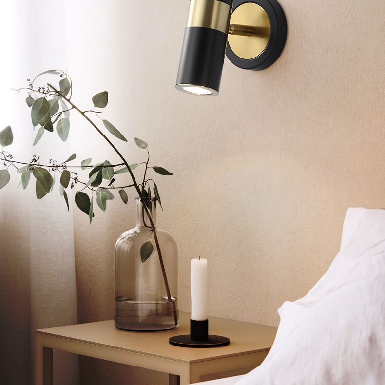 Cylinderical Sconce Light Fixture Modern Luxuru Style 1 Light Sconces