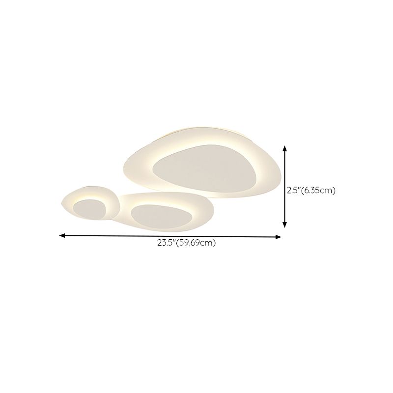 Flush Mount Ceiling Light Fixture Modern Flush Mount Lighting in White