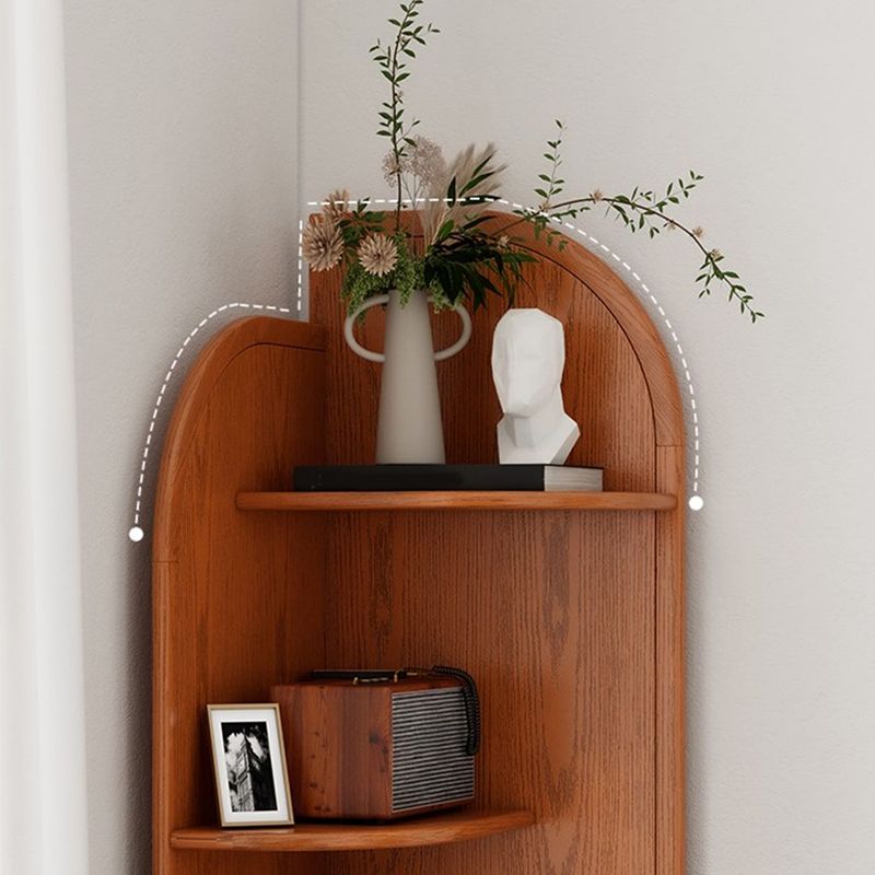 Traditional Closed Back Bookcase Shelves Included for Home Office