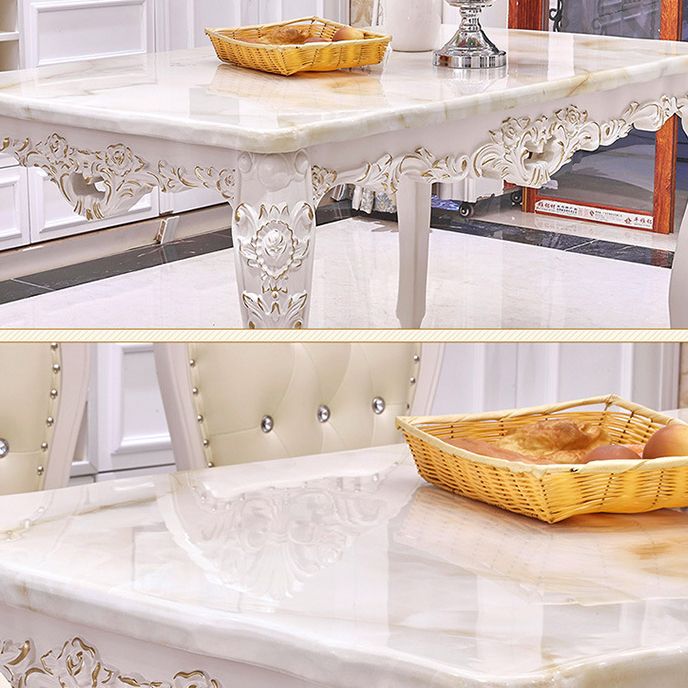 Victoria Style Rectangle Table Set 1/2/5 Pieces Dining Set for Home